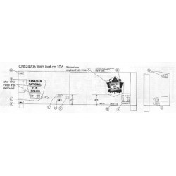 BLACK CAT DECAL - BC115-O - CANADIAN NATIONAL 40' BOXCAR - 10'6"IH - O SCALE
