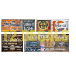 T2 DECALS SIGNS-5 - HO SCALE