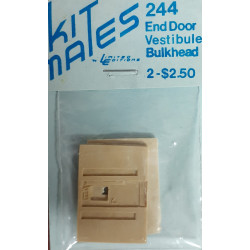 LIMITED EDITIONS 244 - END DOOR VESTIBULE BULKHEAD - HO SCALE