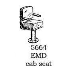 PSC 5664 - EMD LOCOMOTIVE CAB SEAT - O SCALE