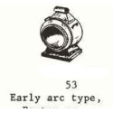 PSC 53 - LOCOMOTIVE EARLY ARC TYPE HEADLIGHT - O SCALE