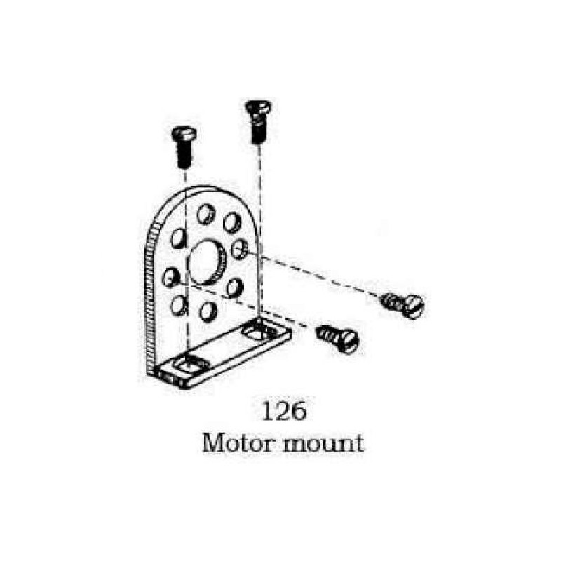 PSC 126 - LOCOMOTIVE MOTOR MOUNT - HO SCALE