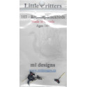 ML DESIGNS - LITTLE CRITTERS 103 - REDWING BLACKBIRDS