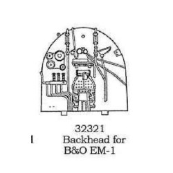PSC 32321 - STEAM LOCOMOTIVE BACKHEAD - B&O EM-1 - HO SCALE