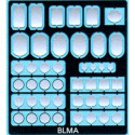 BLMA/ATLAS 4551 - DIESEL LOCOMOTIVE REMOVED HEADLIGHT COVERS - HO SCALE