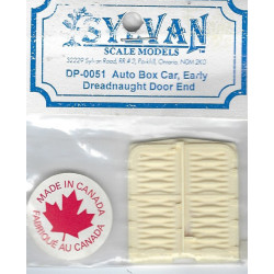 SYLVAN DP-0051 - AUTO BOXCAR - EARLY DREADNAUGHT DOOR END - HO SCALE