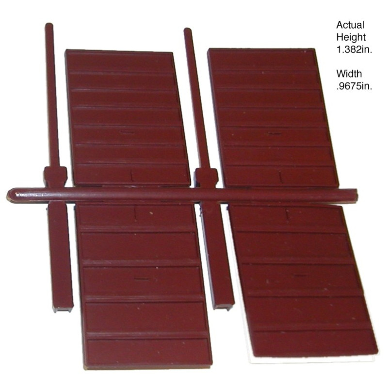 ACCURAIL 114 - 7' SUPERIOR BOXCAR DOORS - HO SCALE