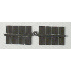 A-LINE 50118 - TRACTOR & TRAILER MUD FLAPS - BLACK PLASTIC - HO SCALE