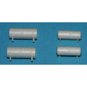 A-LINE 50107 - TRACTOR & REEFER TRAILER FUEL TANKS - LONG - HO SCALE