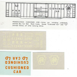 CHAMP DECAL HB-377 - PENNSYLVANIA 50' BOXCAR - HO SCALE