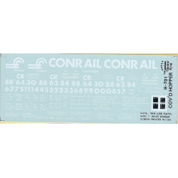 HERALD KING DECAL H-701 - CONRAIL COVERED HOPPER - HO SCALE