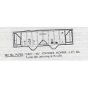 HERALD KING DECAL H-703 - CONRAIL COVERED HOPPER - HO SCALE