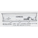 HERALD KING DECAL H-704 - CONRAIL COVERED HOPPER - HO SCALE