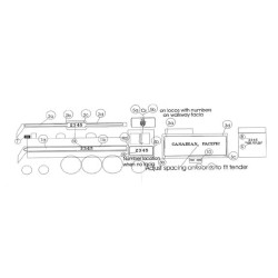 BLACK CAT DECAL - BC050-O - CANADIAN PACIFIC STEAM LOCOMOTIVE - O SCALE