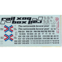 HERALD KING DECAL PR-44 - RAILBOX 50'' BOXCAR - HO SCALE