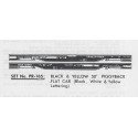 HERALD KING DECAL PR-165 - TRAILER TRAIN 50' FLAT CAR - HO SCALE