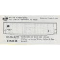HERALD KING DECAL B-390 - DULUTH MISSABE & IRON RANGE 50' BOXCAR - HO SCALE