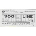 HERALD KING DECAL B-104 - SOO LINE 50' BOXCAR - HO SCALE