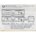 HERALD KING DECAL C-144 - CHESSIE SYSTEM CABOOSE - HO SCALE