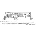 CDS DRY TRANSFER N-271NOS  CENTRAL RAILROAD OF NEW JERSEY FM H15-44 AND H16-44 DIESEL - N SCALE