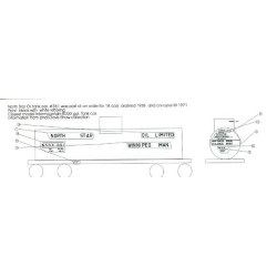 BLACK CAT DECAL - BC058 - NORTH STAR OIL TANK CAR - HO SCALE