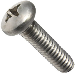 BOWSER 256051 STAINLESS STEEL ROUNDHEAD SCREWS - 2-56 x 5/16"