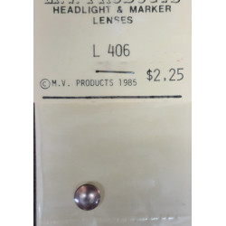 MV PRODUCTS 406 CLEAR LENSE - 11/32" DIAMETER