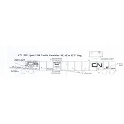 BLACK CAT DECAL - BC352 - CANADIAN NATIONAL GONDOLAS - HO SCALE