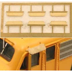 CAL-SCALE 190-544 - DIESEL LOCOMOTIVE F UNIT SUNSHADES - HO SCALE