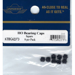 ATHEARN G62373 - DIESEL LOCOMOTIVE TRUCK BEARING CAPS - SQUARE - HO SCALE