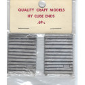 QUALITY CRAFT HY-CUBE BOXCAR ENDS - HO SCALE
