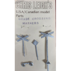 CHRIS LEIGH GRADE CROSSING MARKERS  - HO SCALE