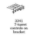 PSC 3341 - STEAM LOCOMOTIVE 7 TURRET CONTROL WITH BRACKET - HO SCALE