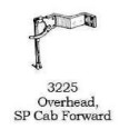 PSC 3225 - STEAM LOCOMOTIVE THROTTLE - OVERHEAD SP CAB FORWARD - HO SCALE