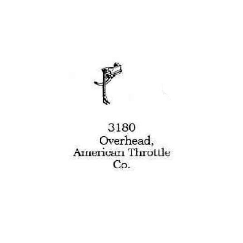 PSC 3180 - STEAM LOCOMOTIVE THROTTLE - OVERHEAD AMERICAN THROTTLE CO. - HO SCALE