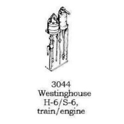 PSC 3044 - STEAM LOCOMOTIVE BRAKE CONTROL STAND - WESTINGHOUSE H-6/S-6 - HO SCALE