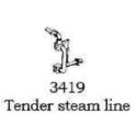 PSC 3419 - STEAM LOCOMOTIVE TENDER STEAM LINE - HO SCALE