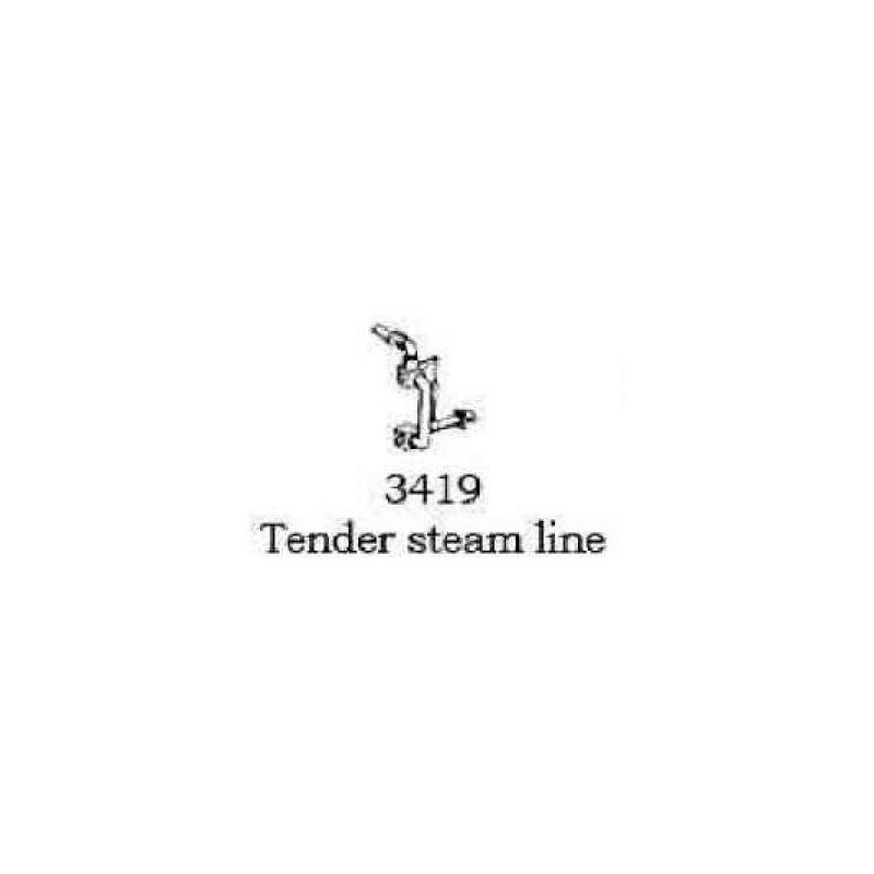 PSC 3419 - STEAM LOCOMOTIVE TENDER STEAM LINE - HO SCALE