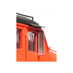 CAL-SCALE 190-557 - DIESEL LOCOMOTIVE WIND DEFLECTORS WITH MIRRORS - HO SCALE