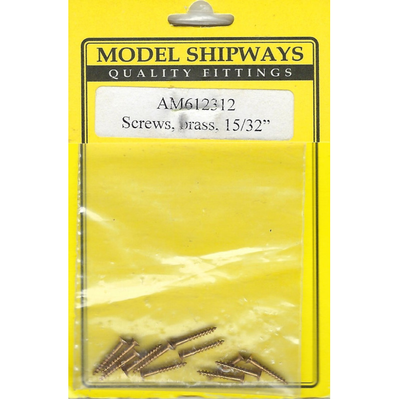 MODEL SHIPWAYS AM612312 - BRASS SCREWS - 15/32"