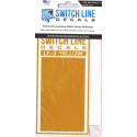 SWITCH LINE DECALS LY-3 - RAILROAD LOCOMOTIVE YELLOW STRIPE REFLECTORS 3" - HO SCALE
