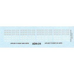 HIGHBALL ADN-24 CANADIAN NATIONAL WEB ADDRESS LETTERING - N SCALE