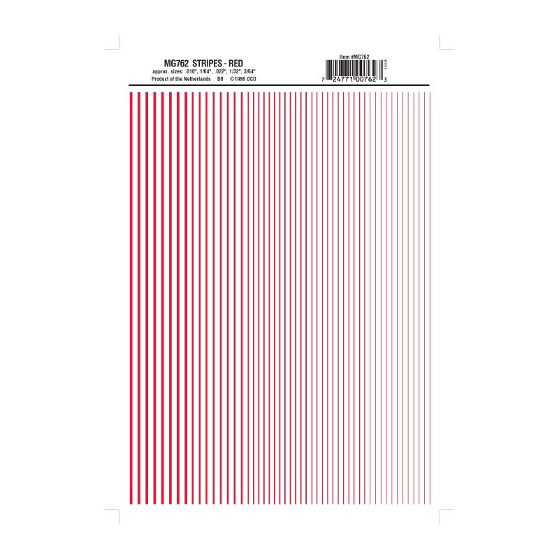WOODLAND MG762 - STRIPES - RED
