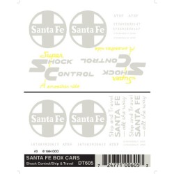 WOODLAND DT605 - SANTA FE BOXCARS - HO SCALE