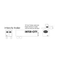 BLACK CAT DECAL - BC225 - INTER-CITY TRUCK - HO SCALE