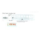 BLACK CAT DECAL - BC227 - GRAY COACH BUS - HO SCALE