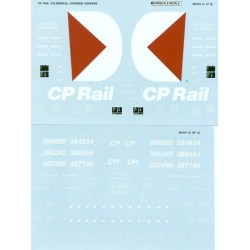 MICROSCALE DECAL 48-216 - CANADIAN PACIFIC COVERED HOPPER - O SCALE