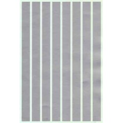 MICROSCALE DECAL PS-4-1/2 - SILVER 1/2" STRIPES