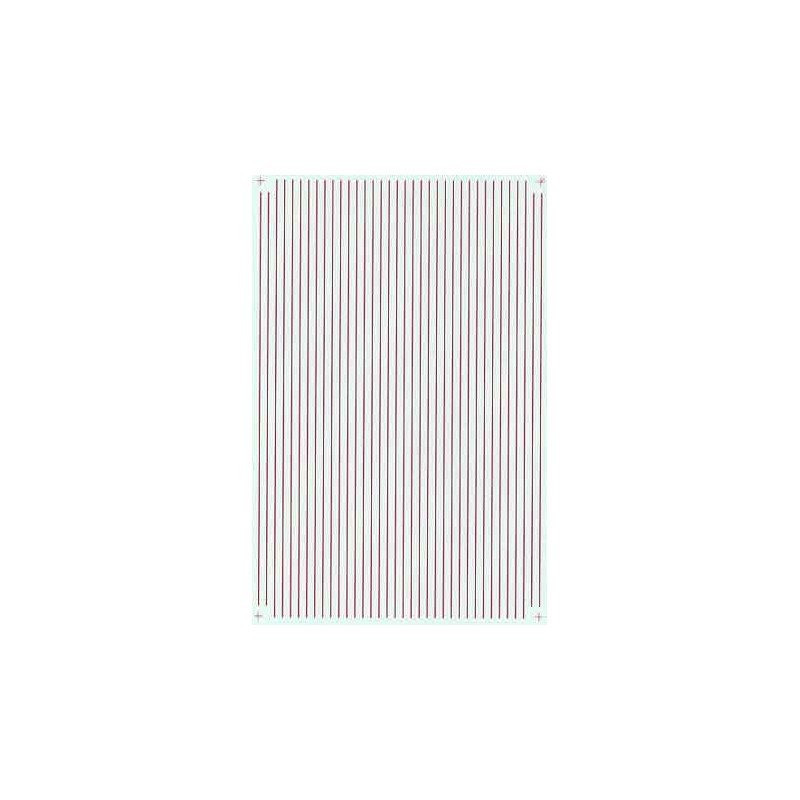MICROSCALE DECAL PS-5-1/64 - RED 1/64" STRIPES