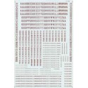 MICROSCALE DECAL 90023 - ALPHABET CONDENSED GOTHIC GOLD - HO SCALE